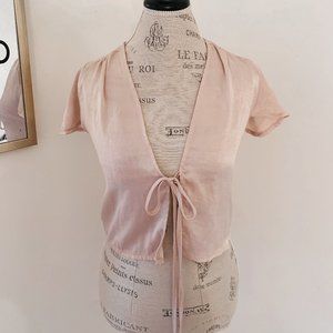 VINTAGE RARE BRANDY MELVILLE TIE FRONT TEE
